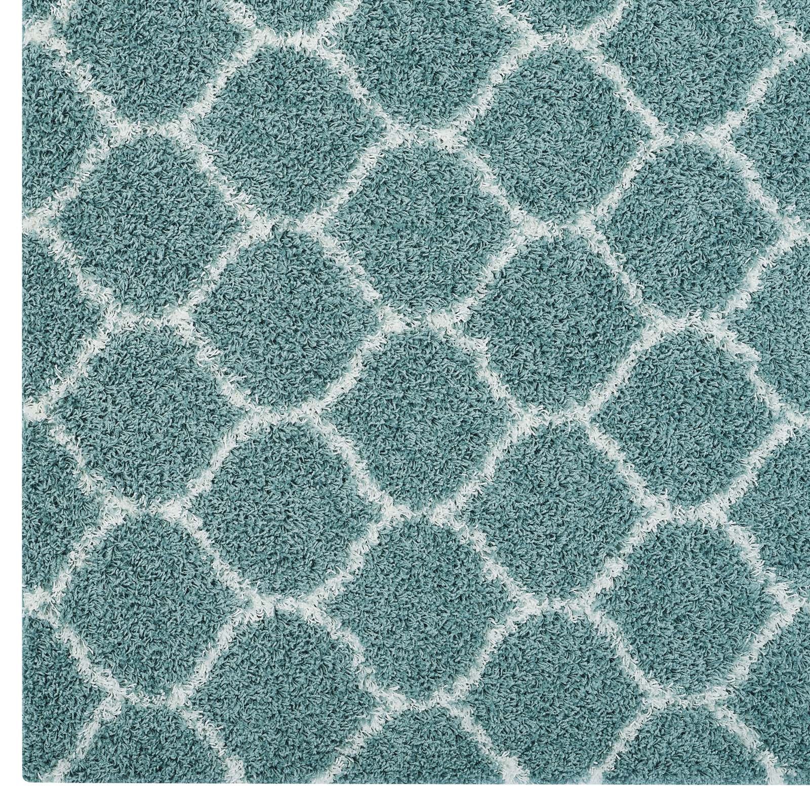 Solvea Moroccan Trellis Shag Area Rug by Modway