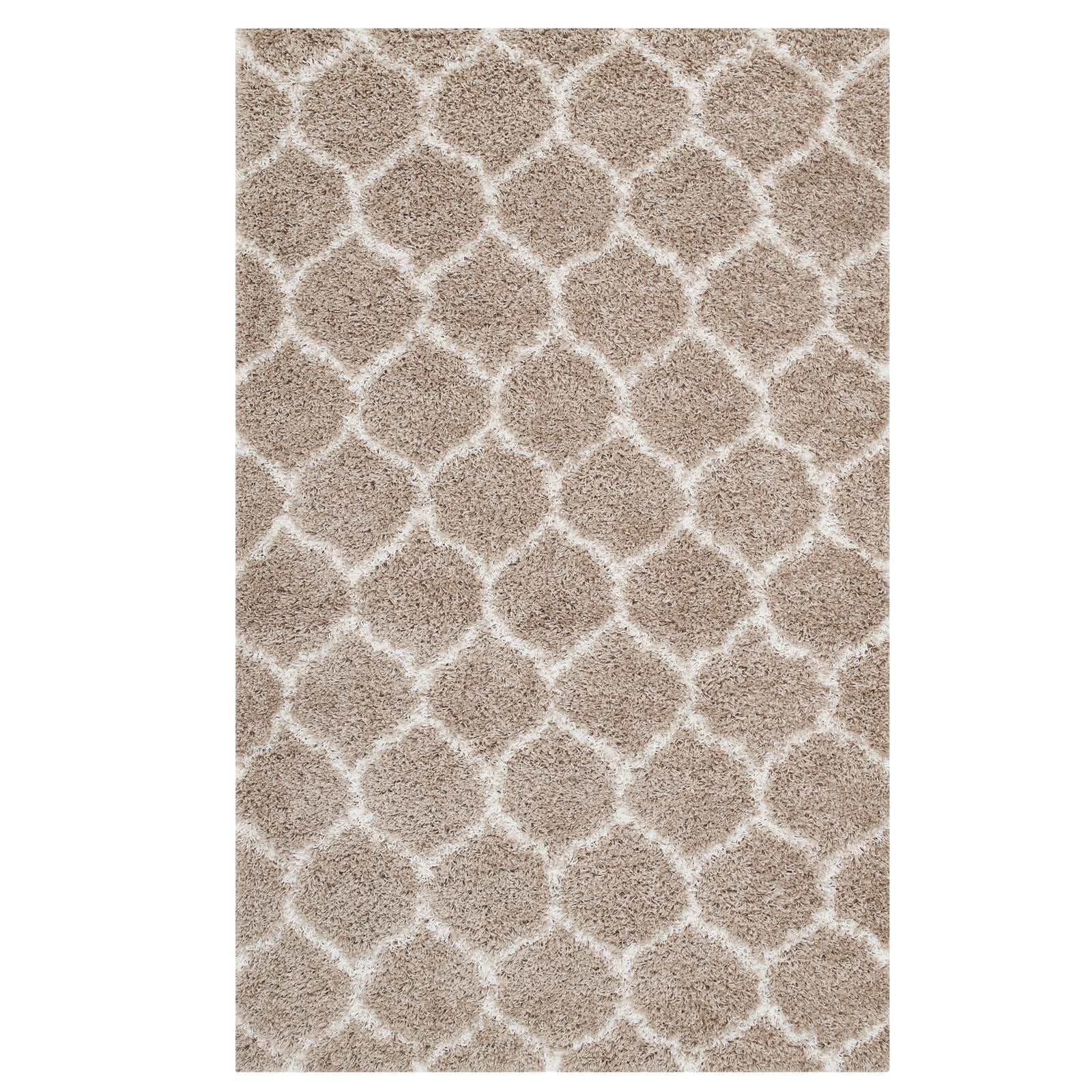 Solvea Moroccan Trellis Shag Area Rug by Modway