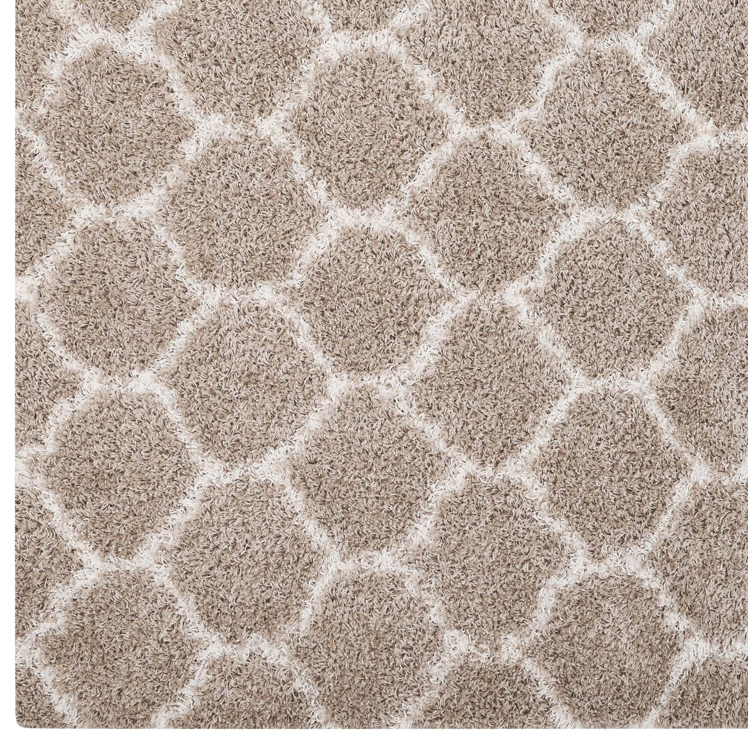 Solvea Moroccan Trellis Shag Area Rug by Modway