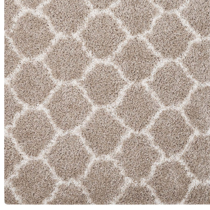 Solvea Moroccan Trellis Shag Area Rug by Modway