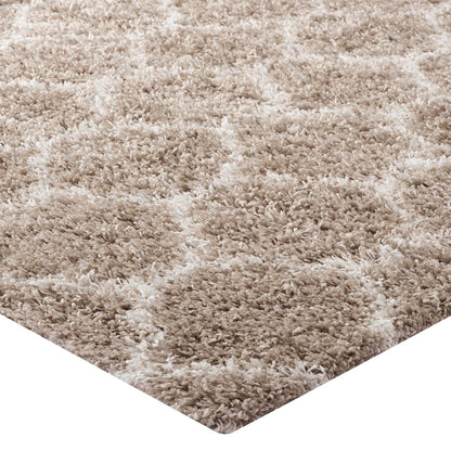 Solvea Moroccan Trellis Shag Area Rug by Modway