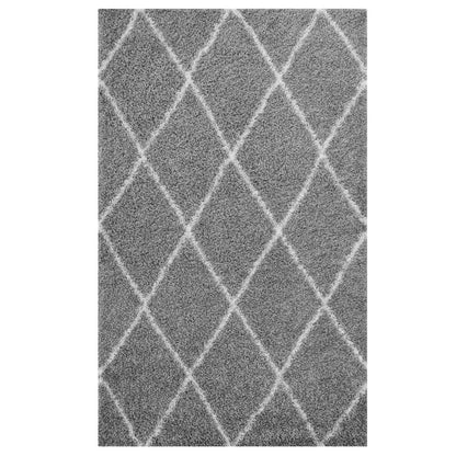 Toryn Diamond Lattice Shag Area Rug by Modway