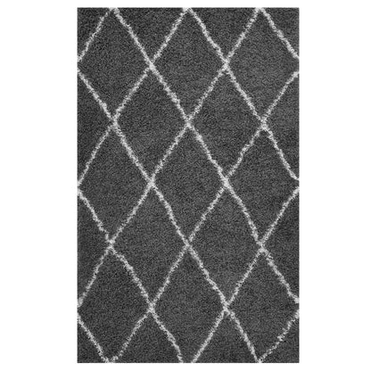 Toryn Diamond Lattice Shag Area Rug by Modway