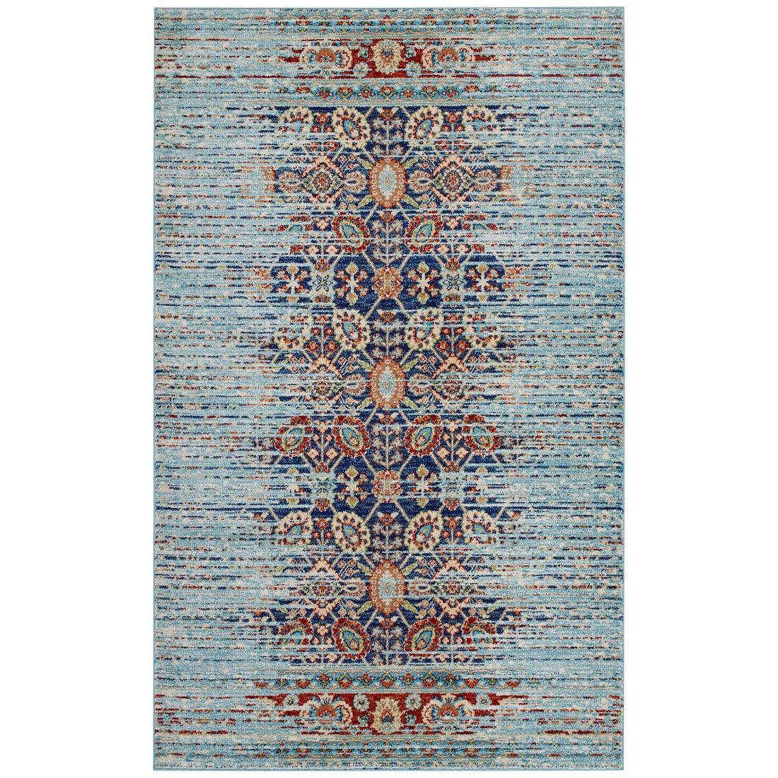 Naria Distressed Vintage Medallion Area Rug by Modway