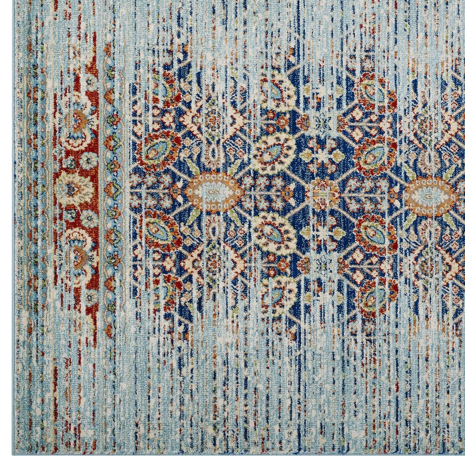 Naria Distressed Vintage Medallion Area Rug by Modway