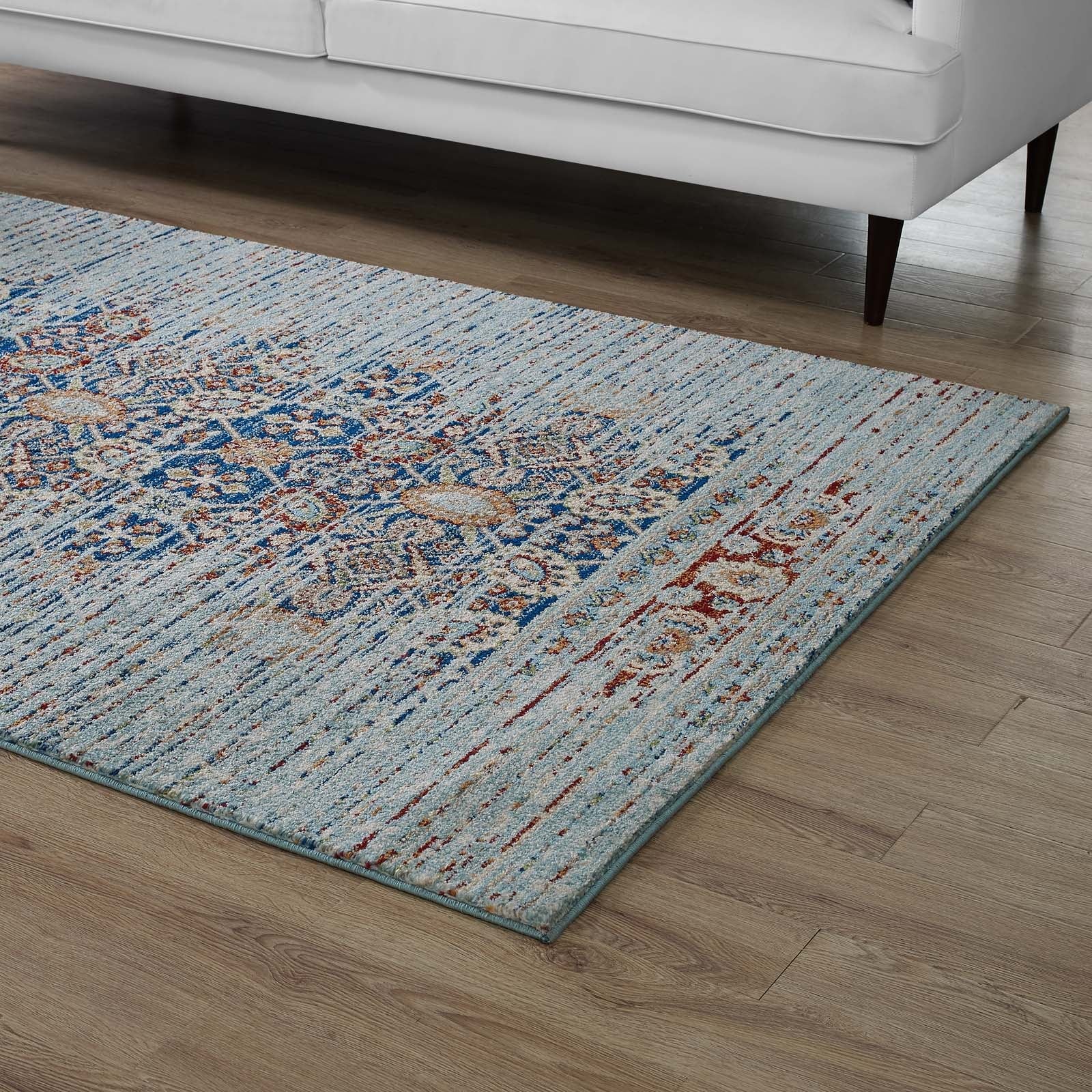 Naria Distressed Vintage Medallion Area Rug by Modway