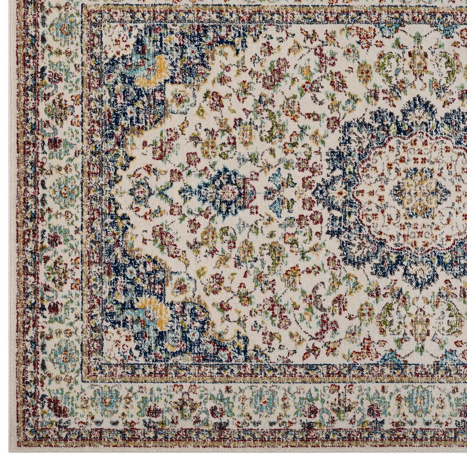 Meryam Distressed Vintage Medallion Area Rug by Modway