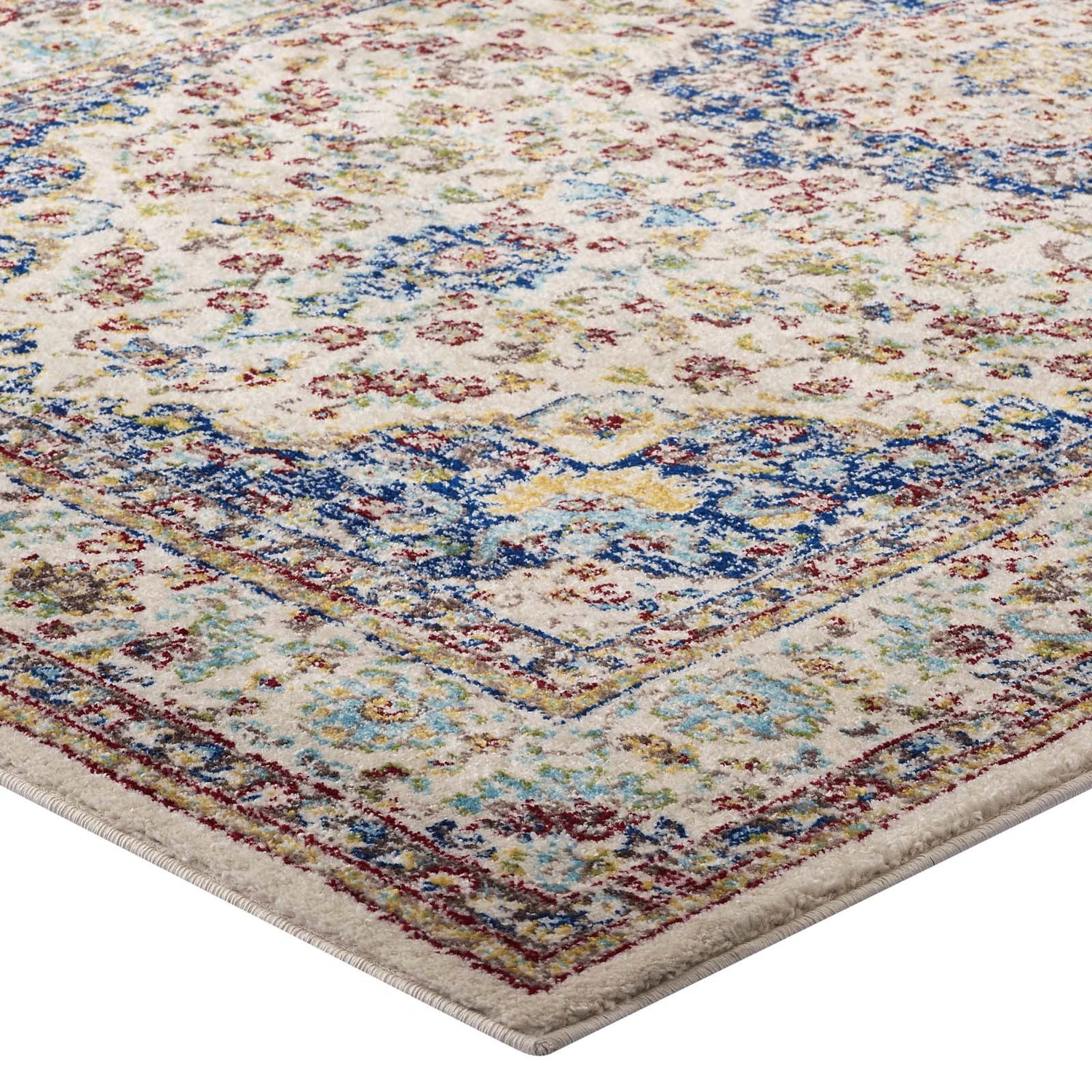 Meryam Distressed Vintage Medallion Area Rug by Modway