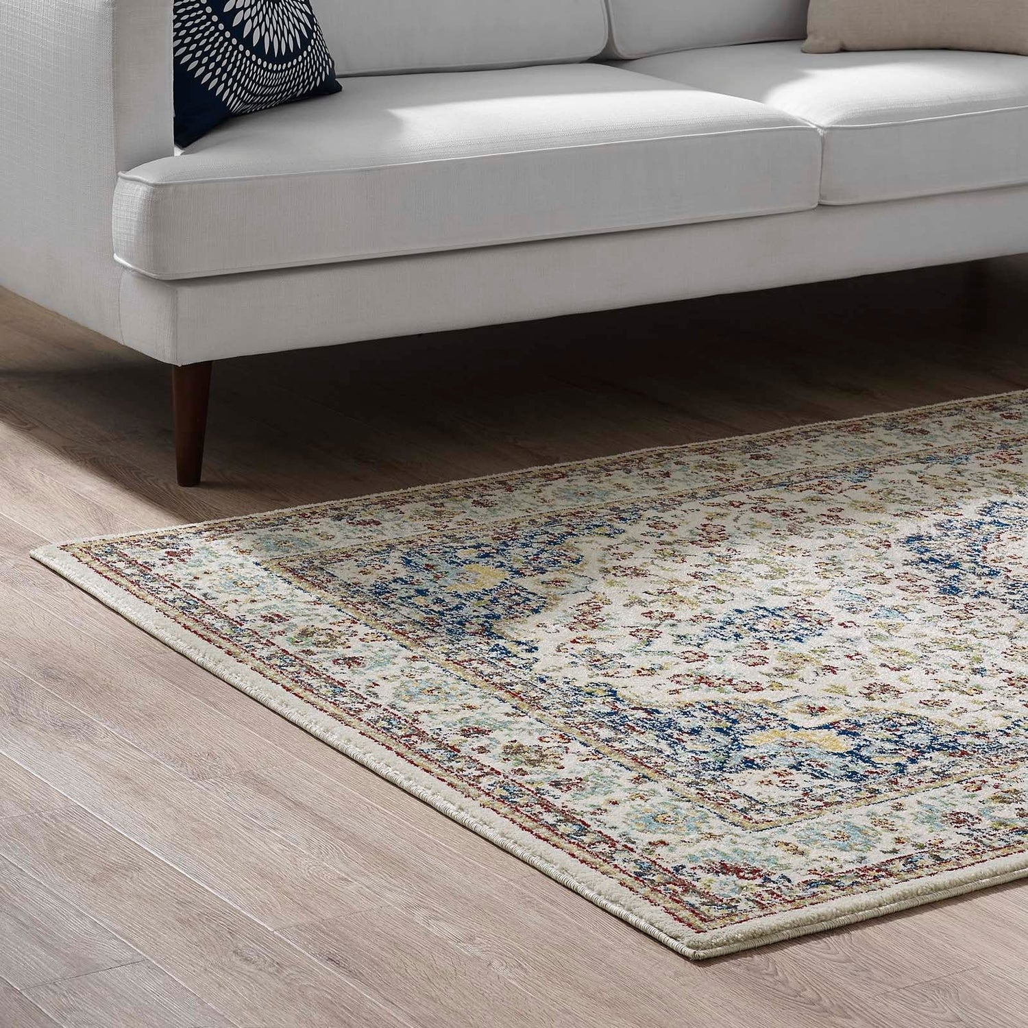 Meryam Distressed Vintage Medallion Area Rug by Modway