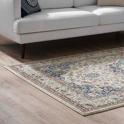 Meryam Distressed Vintage Medallion Area Rug by Modway