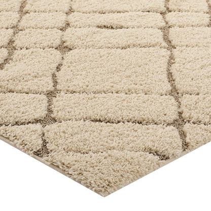 Jubilant Verona Abstract Geometric Shag Area Rug by Modway