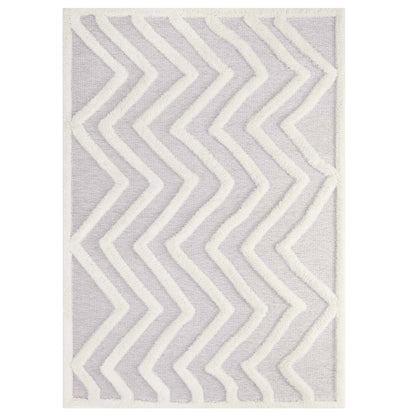 Whimsical Pathway Abstract Chevron Shag Area Rug by Modway