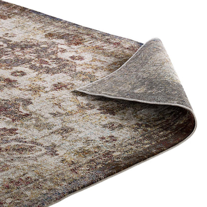 Success Kaede Distressed Vintage Floral Moroccan Trellis Area Rug by Modway