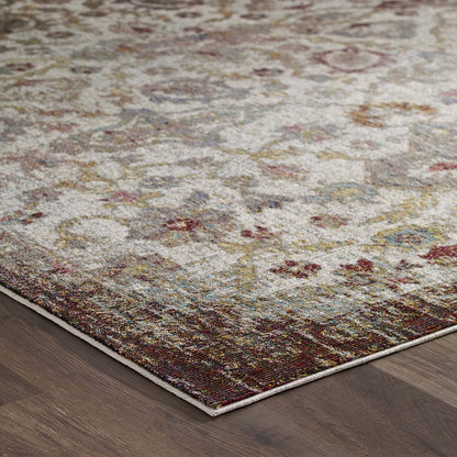 Success Kaede Distressed Vintage Floral Moroccan Trellis Area Rug by Modway