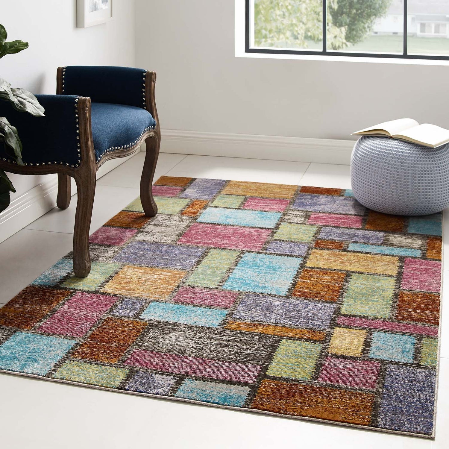 Success Nyssa Abstract Geometric Mosaic Area Rug by Modway