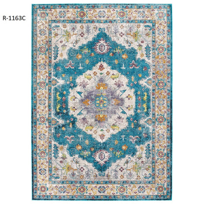 Success Anisah Distressed Floral Vintage Medallion Area Rug by Modway