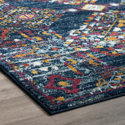 Entourage Khalida Distressed Floral Lattice Area Rug by Modway