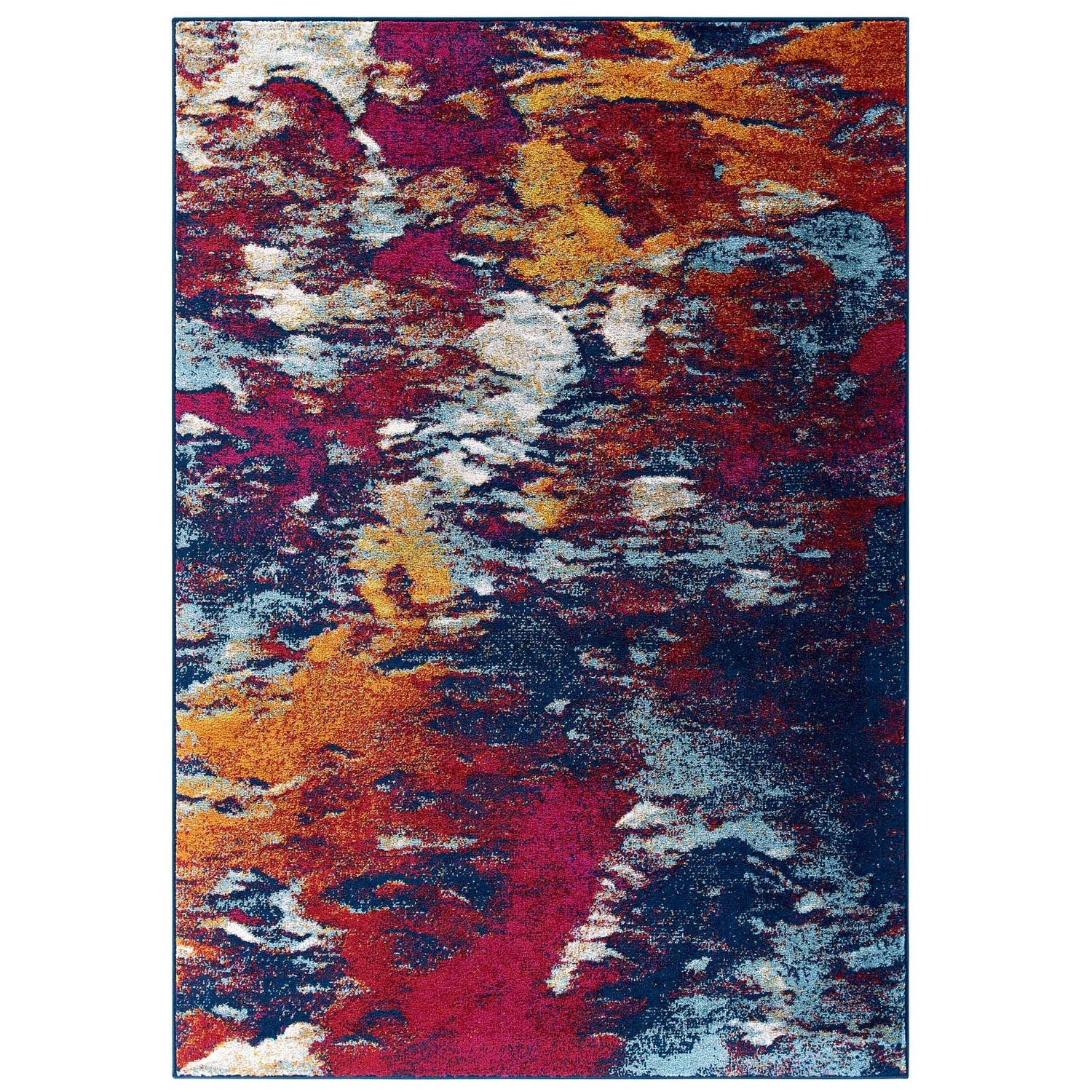 Entourage Foliage Contemporary Modern Abstract Area Rug by Modway