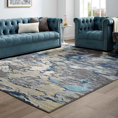 Entourage Foliage Contemporary Modern Abstract Area Rug by Modway