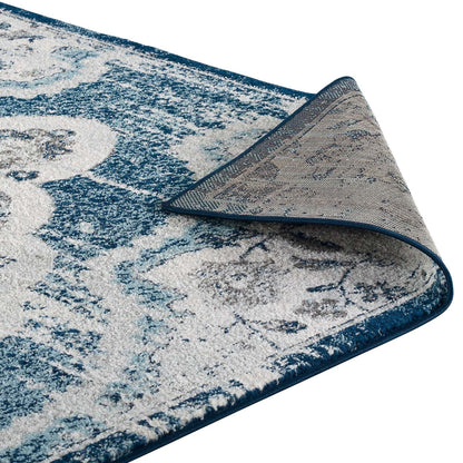 Entourage Malia Distressed Vintage Floral Vintage Medallion Area Rug by Modway