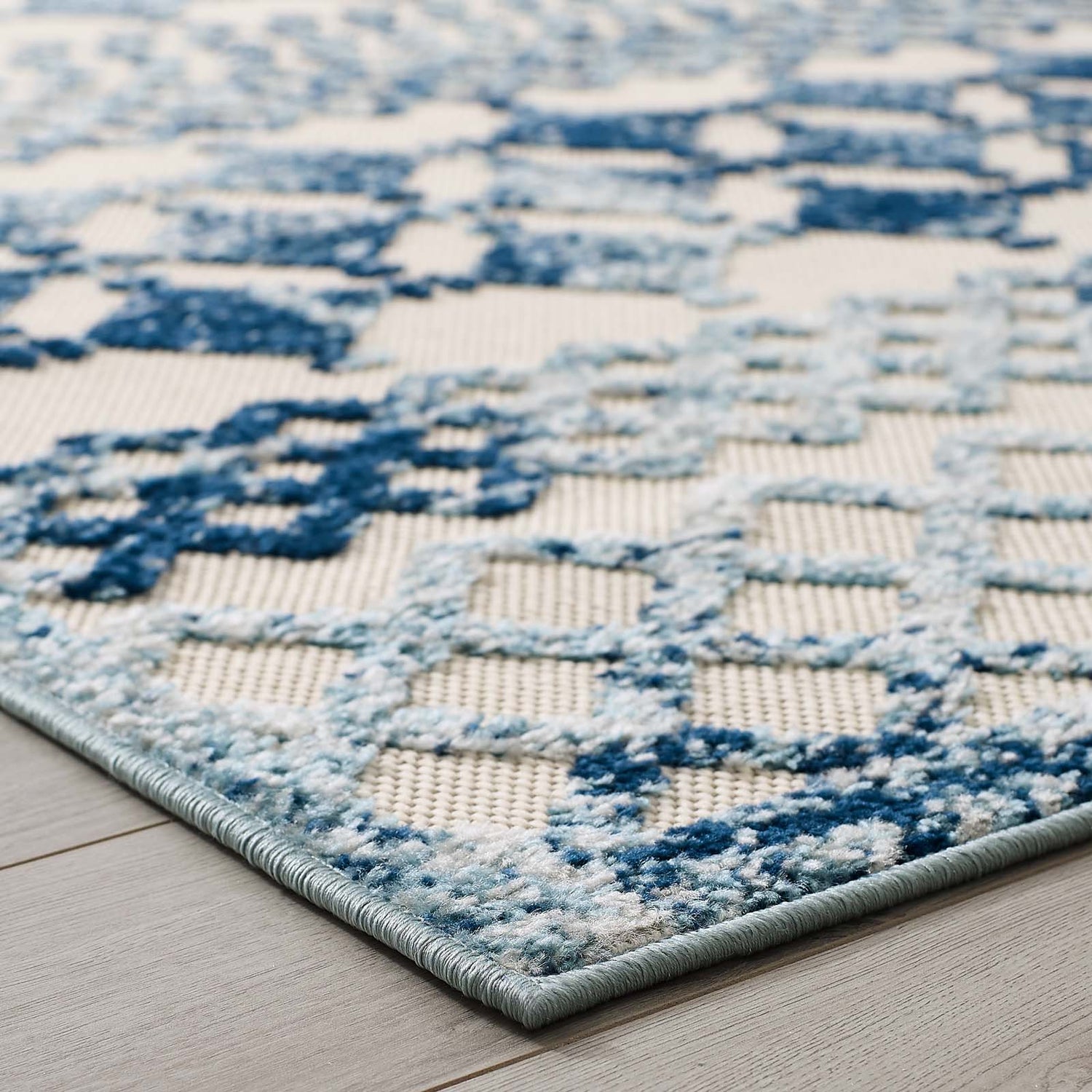 Reflect Giada Abstract Diamond Moroccan Trellis Indoor/Outdoor Area Rug by Modway