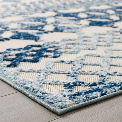 Reflect Giada Abstract Diamond Moroccan Trellis Indoor/Outdoor Area Rug by Modway
