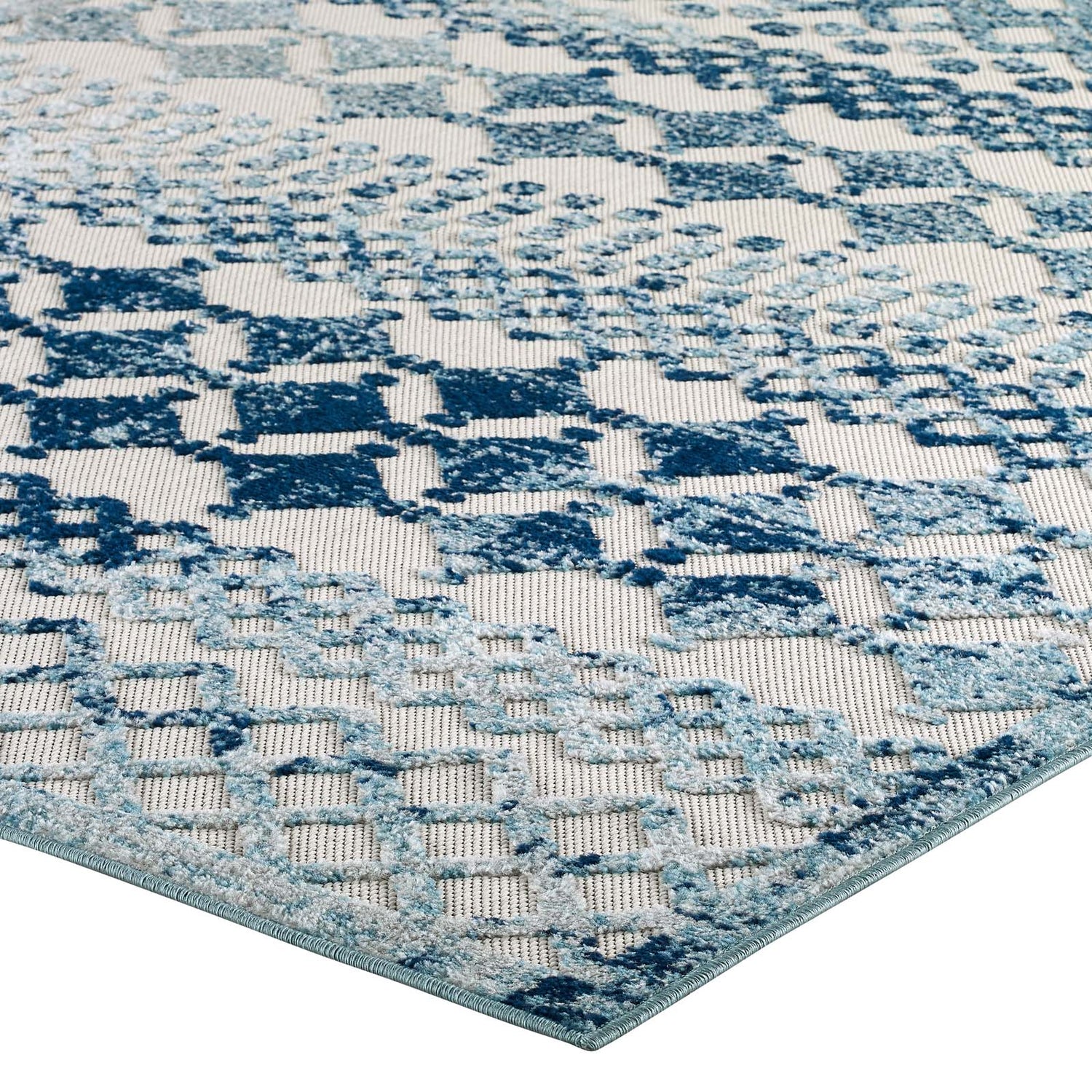 Reflect Giada Abstract Diamond Moroccan Trellis Indoor/Outdoor Area Rug by Modway