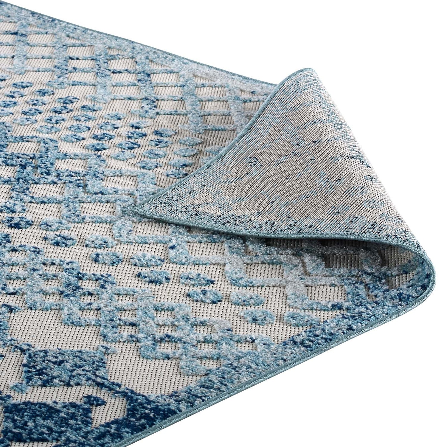 Reflect Giada Abstract Diamond Moroccan Trellis Indoor/Outdoor Area Rug by Modway