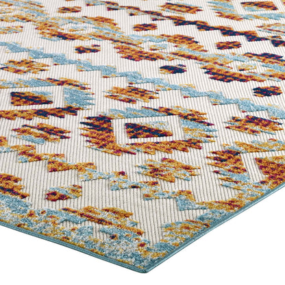 Reflect Takara Abstract Diamond Moroccan Trellis Indoor and Outdoor Area Rug by Modway