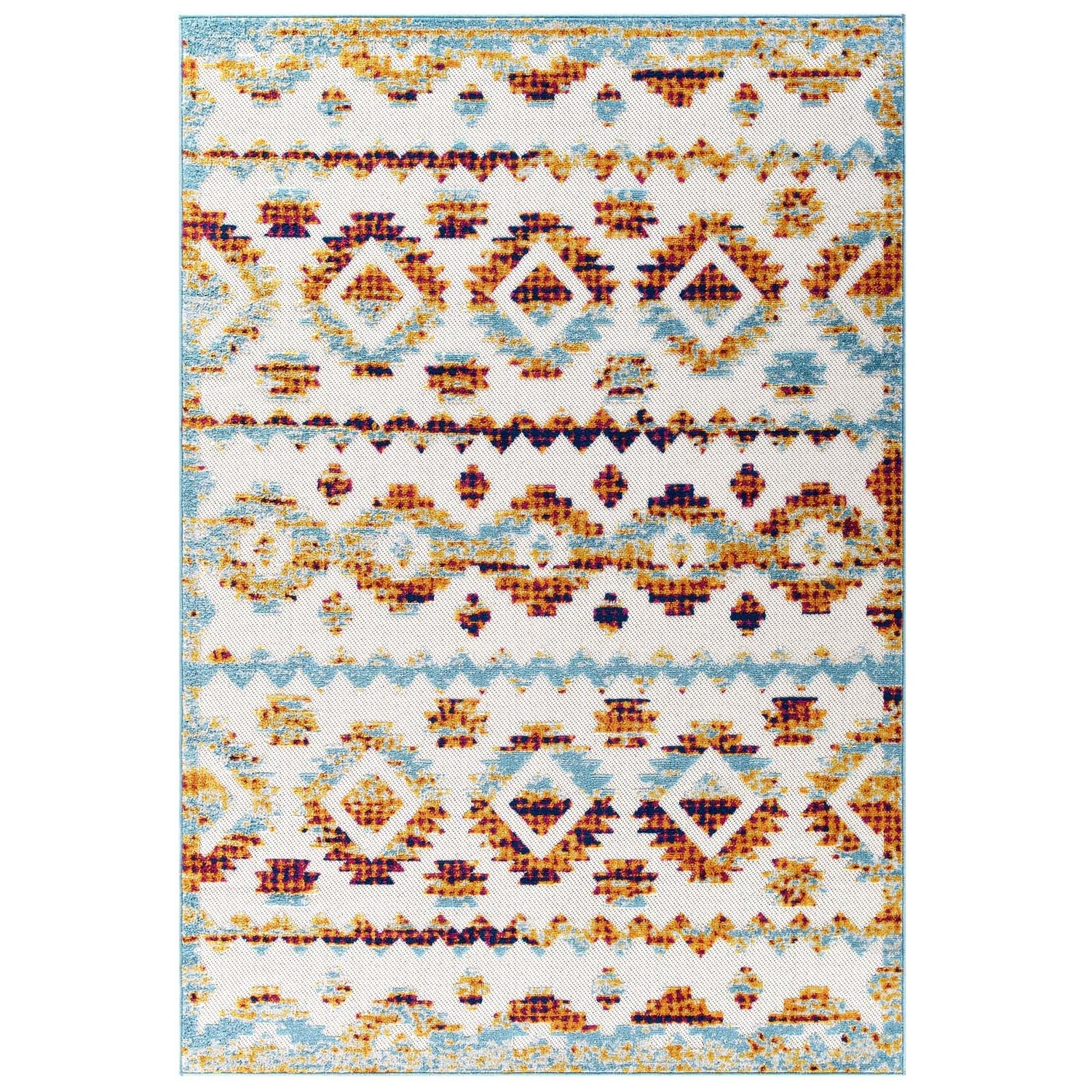 Reflect Takara Abstract Diamond Moroccan Trellis Indoor and Outdoor Area Rug by Modway