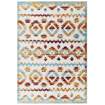 Reflect Takara Abstract Diamond Moroccan Trellis Indoor and Outdoor Area Rug by Modway