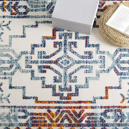 Reflect Nyssa Distressed Geometric Southwestern Aztec Indoor/Outdoor Area Rug by Modway