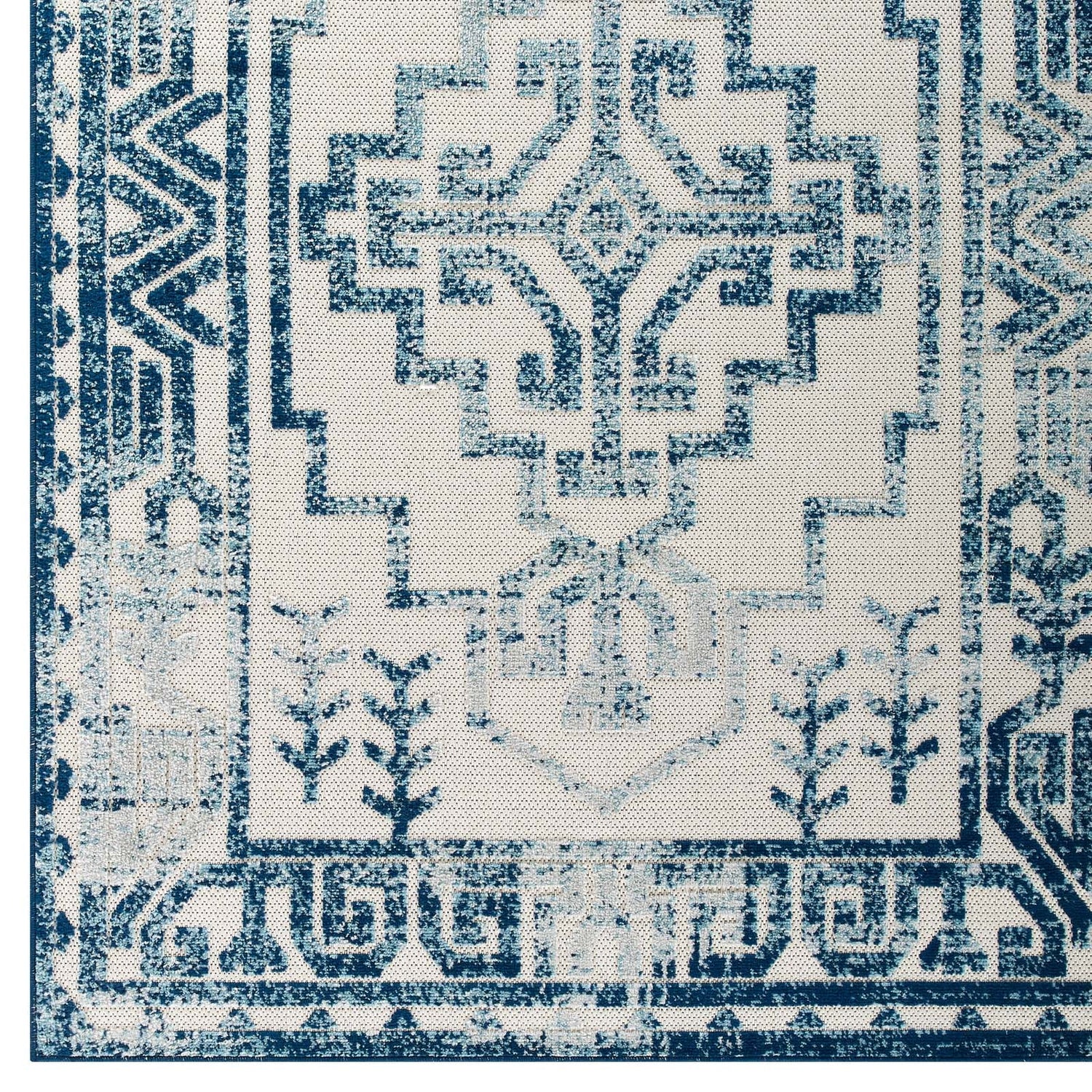 Reflect Nyssa Distressed Geometric Southwestern Aztec Indoor/Outdoor Area Rug by Modway