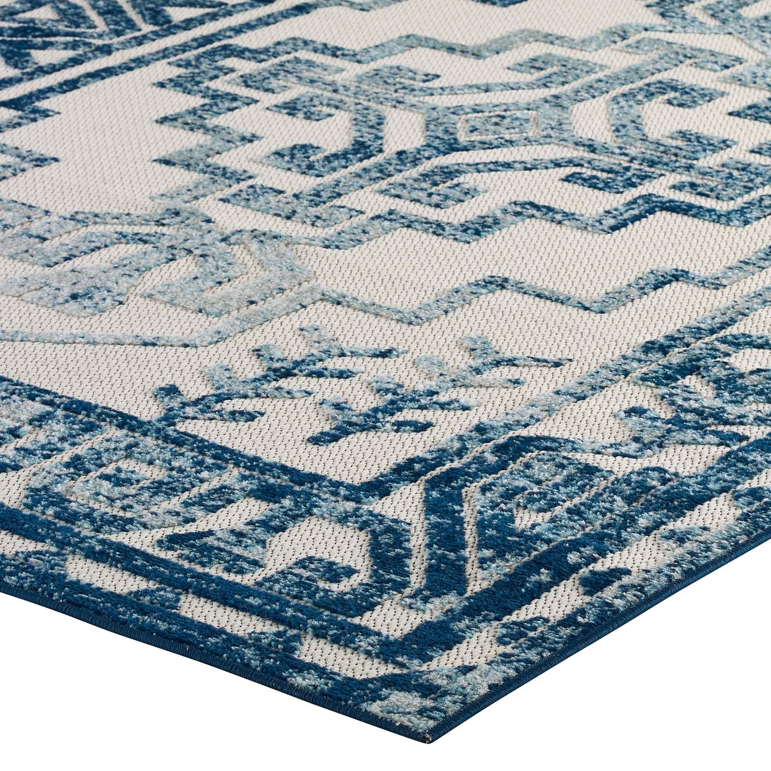 Reflect Nyssa Distressed Geometric Southwestern Aztec Indoor/Outdoor Area Rug by Modway