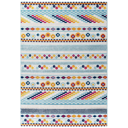 Reflect Cadhla Vintage Abstract Geometric Lattice Indoor and Outdoor Area Rug by Modway