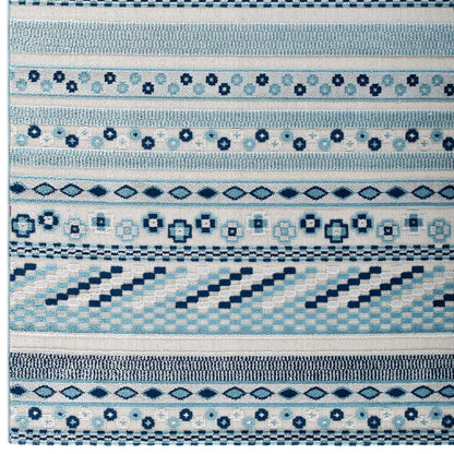 Reflect Cadhla Vintage Abstract Geometric Lattice Indoor and Outdoor Area Rug by Modway