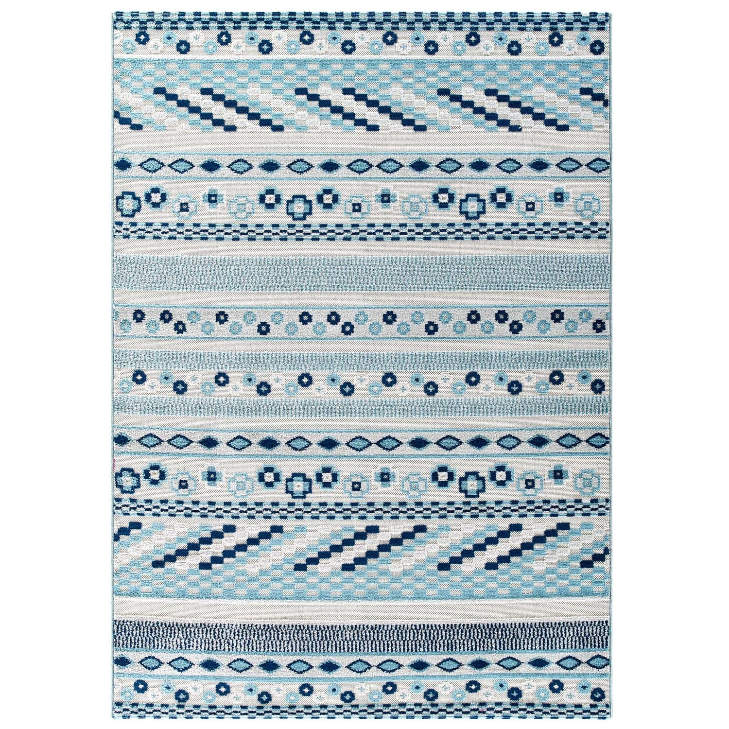 Reflect Cadhla Vintage Abstract Geometric Lattice Indoor and Outdoor Area Rug by Modway