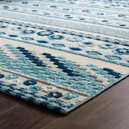 Reflect Cadhla Vintage Abstract Geometric Lattice Indoor and Outdoor Area Rug by Modway