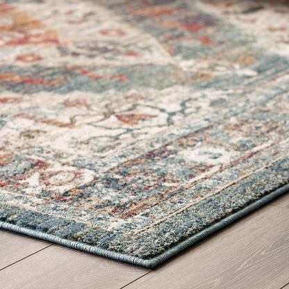 Tribute Camellia Distressed Vintage Floral Vintage Medallion Area Rug by Modway
