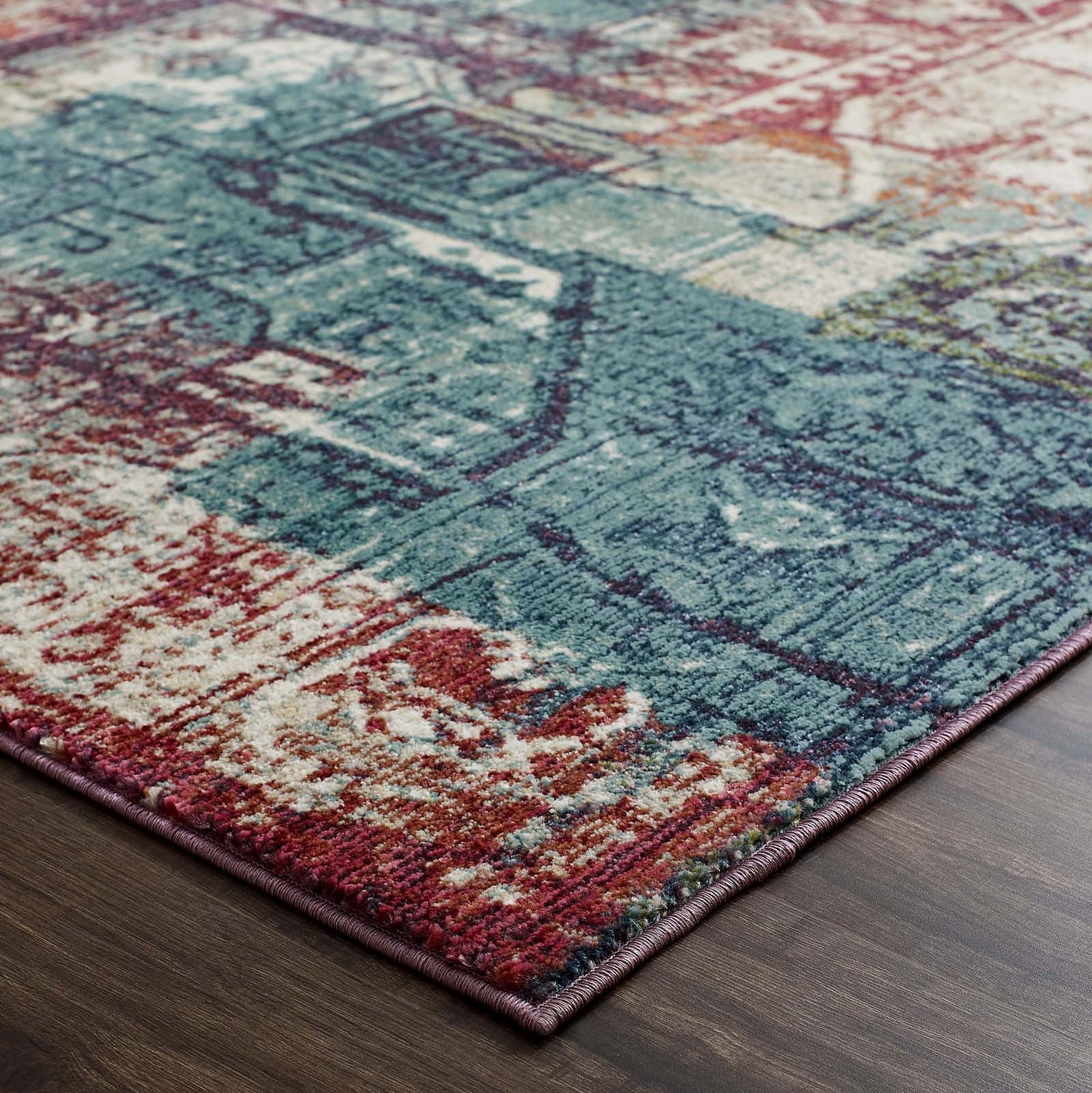 Tribute Elowen Contemporary Modern Vintage Mosaic Area Rug by Modway
