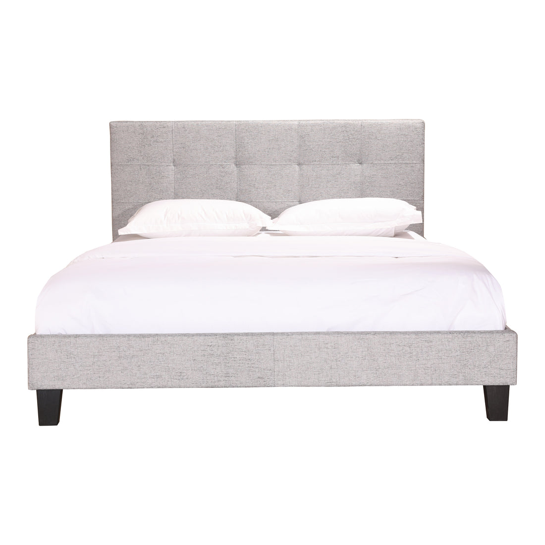 Elena Queen Bed Beds, Grey / Solid Pine