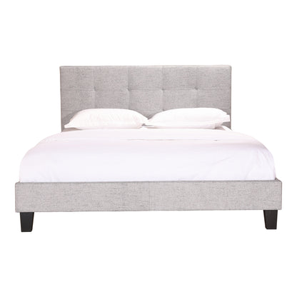 Elena Queen Bed Beds, Grey / Solid Pine