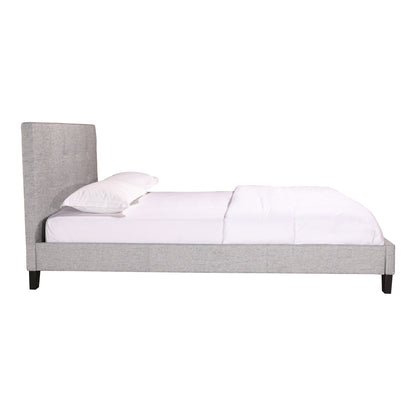 Elena Queen Bed Beds, Grey / Solid Pine