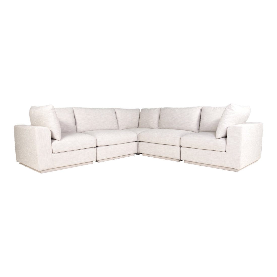 Justis Nook Modular Sectional Modular Sectionals, Grey / Solid Pine