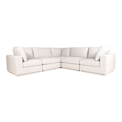 Justis Nook Modular Sectional Modular Sectionals, Grey / Solid Pine