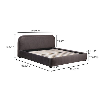 Collin King Bed Oatmeal Beds, / Solid Pine Frame