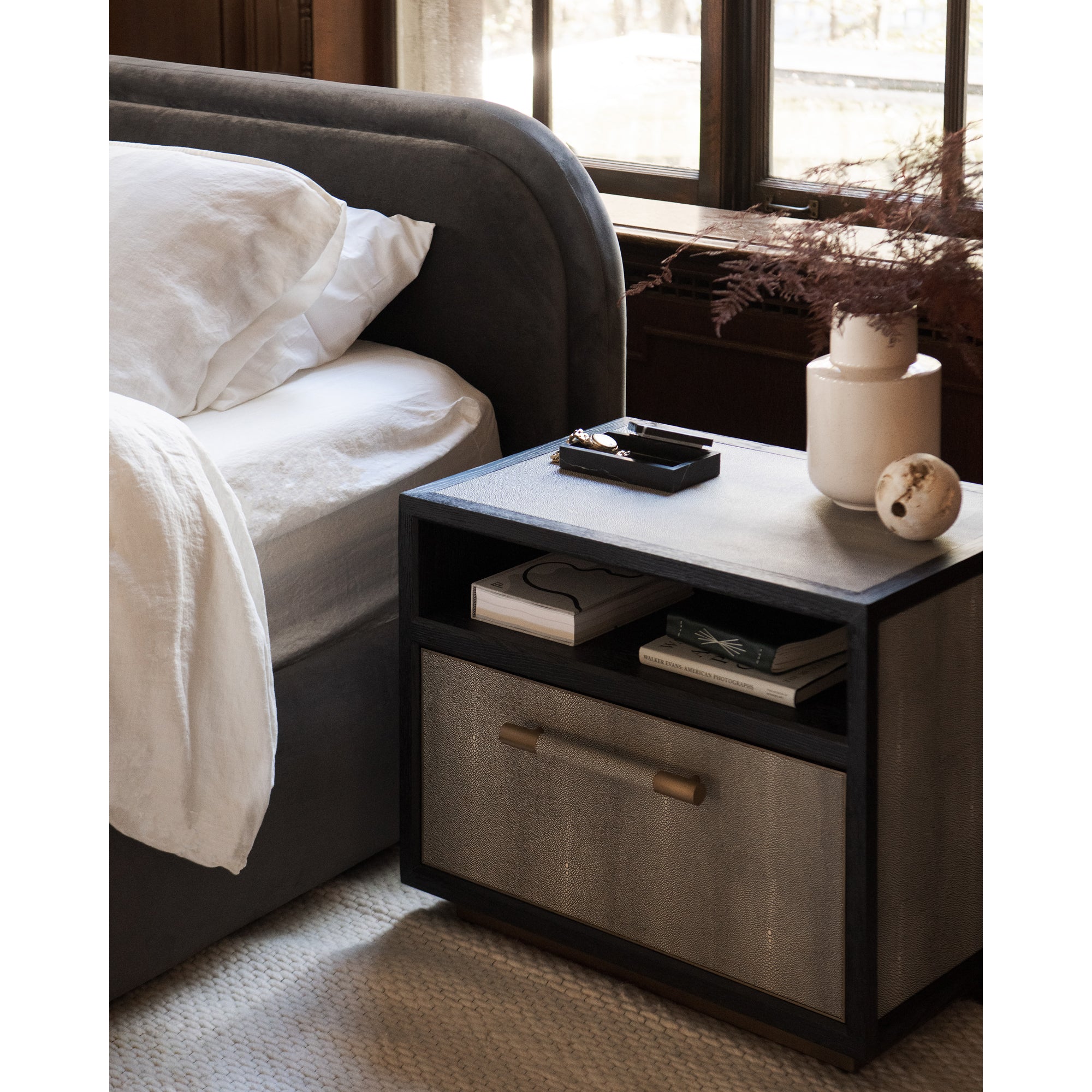 Collin King Bed Oatmeal Beds, / Solid Pine Frame