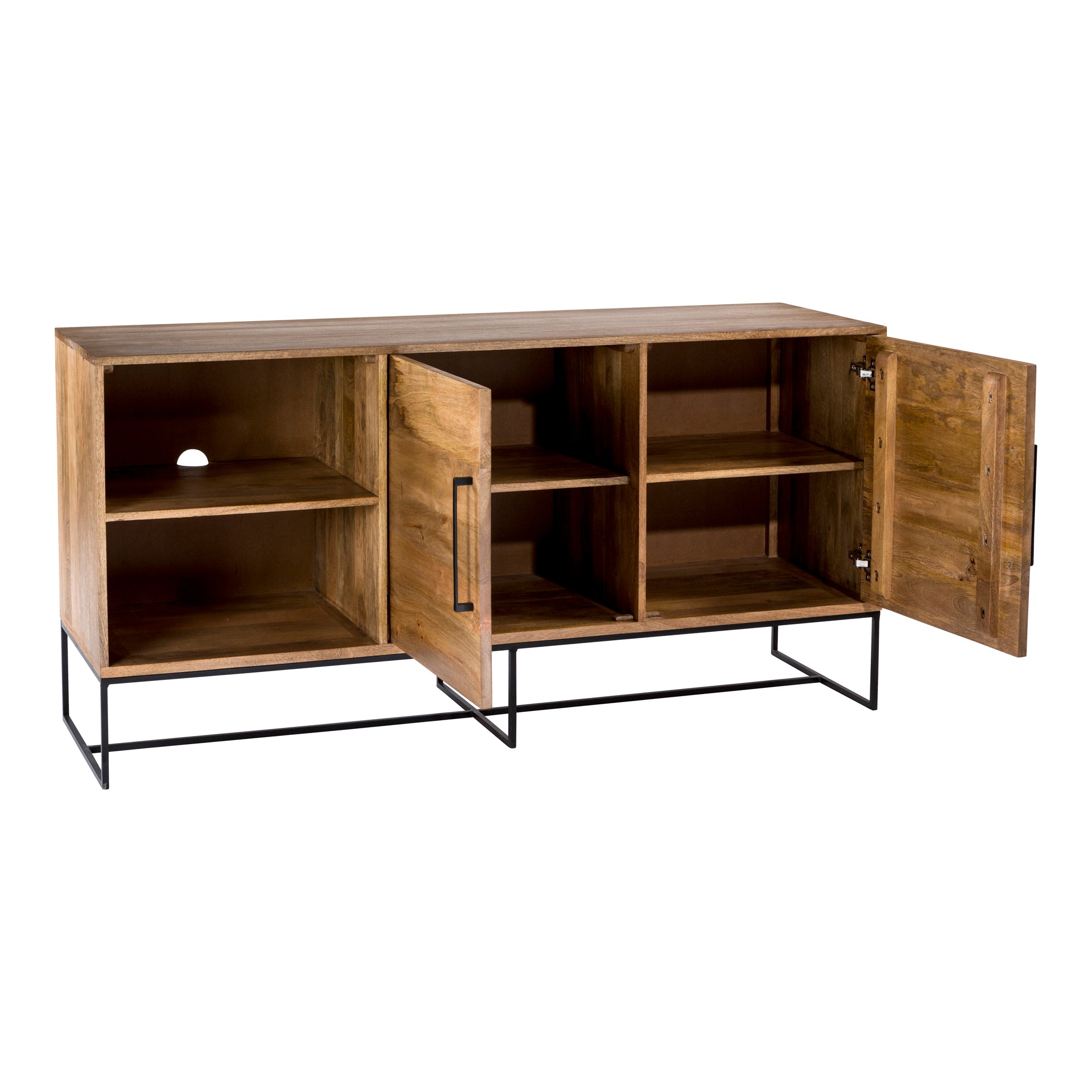 Colin Sideboard Small Sideboards, Natural / Iron Base