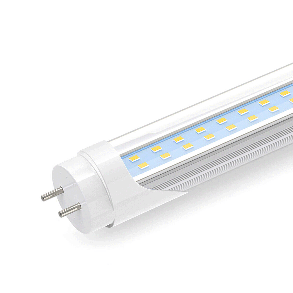 18/22/24W Type A+B T8 4FT 48″ LED Tube Light – Clear- AC100-277V - 3500K, 4000K, 5000K, 5700K, 6500K (CCT Changeable) - Clear Cover - Hybrid Tube With Double Ended (Type A+B) - G13 Base - (25-Pack)