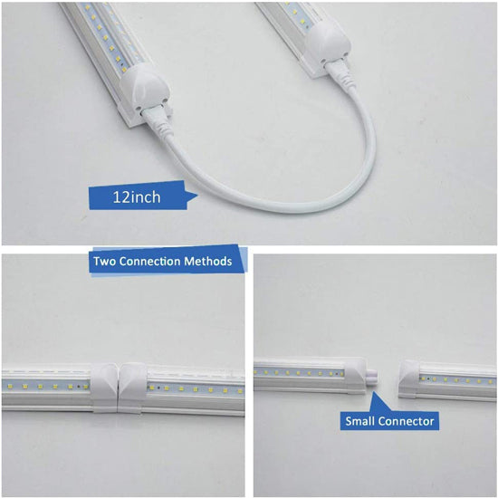 T5 60 Watts, 8ft Integrated LED Tube Fixture – Clear 5000K, 7500 LM, 100-250VAC